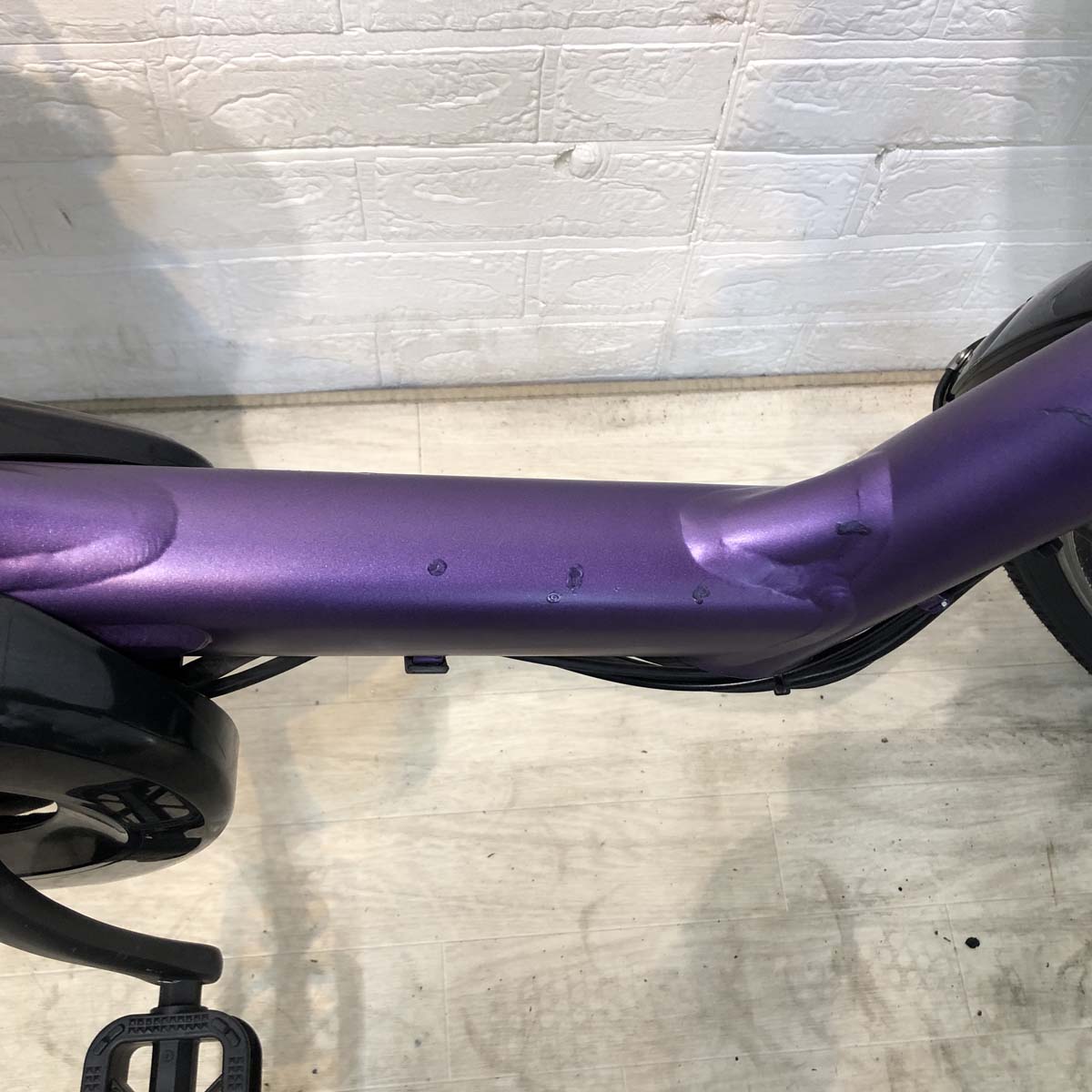 中古電動自転車 ヤマハ PAS キッスミニ パープル 20インチ YG032