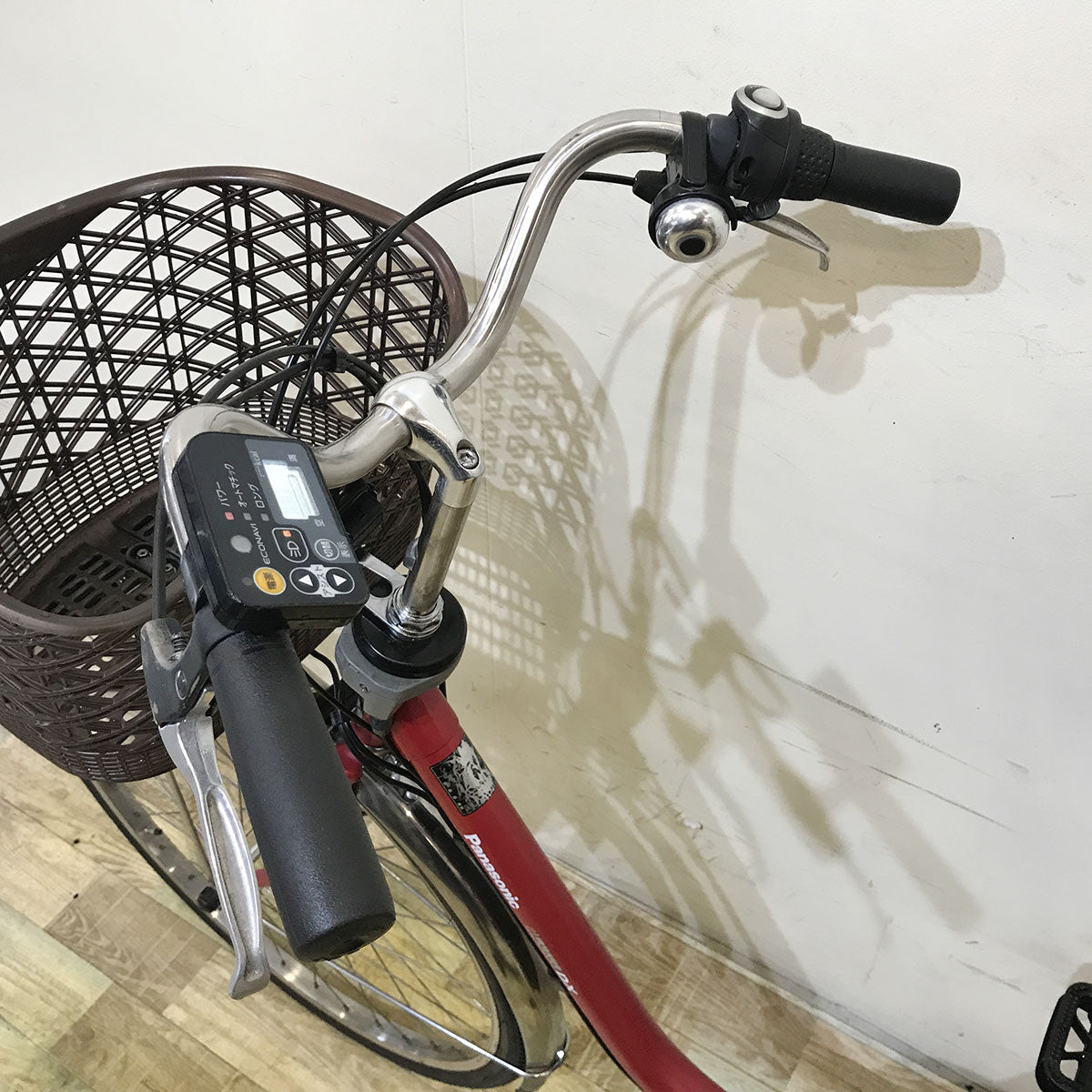 中古電動自転車 パナソニック ビビ DX レッド 26インチ KF031