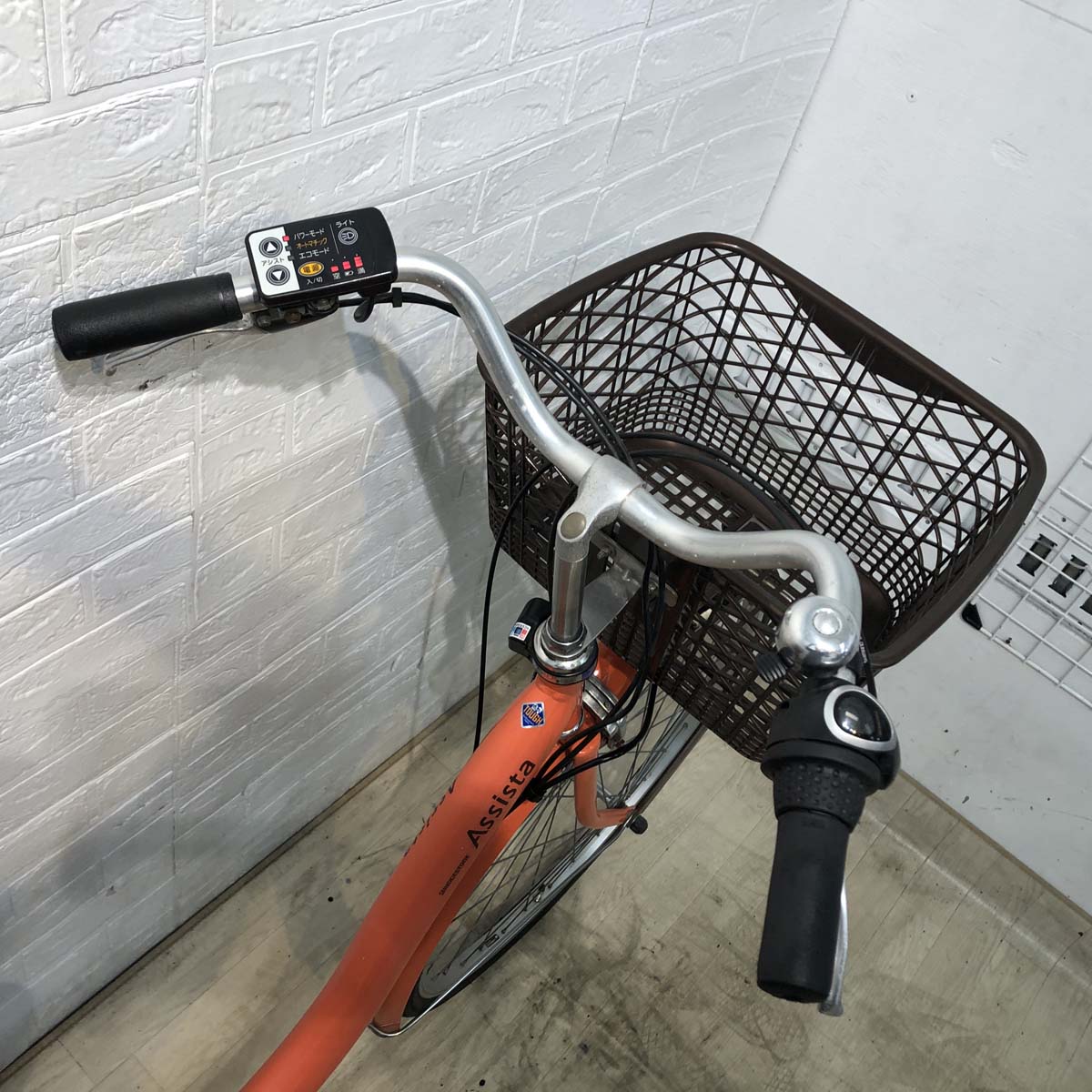中古電動自転車 ブリヂストン アシスタベーシック オレンジ 26インチ YG033