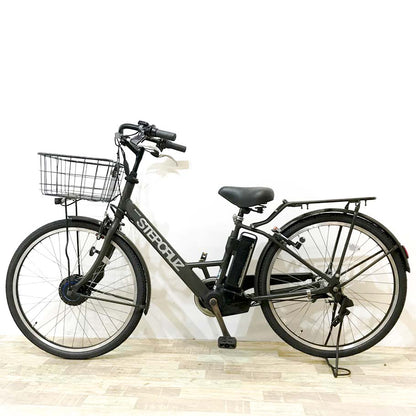 ブリヂストン ステップクルーズ（デュアルドライブ） カーキ 26インチ KJ104 【中古車】