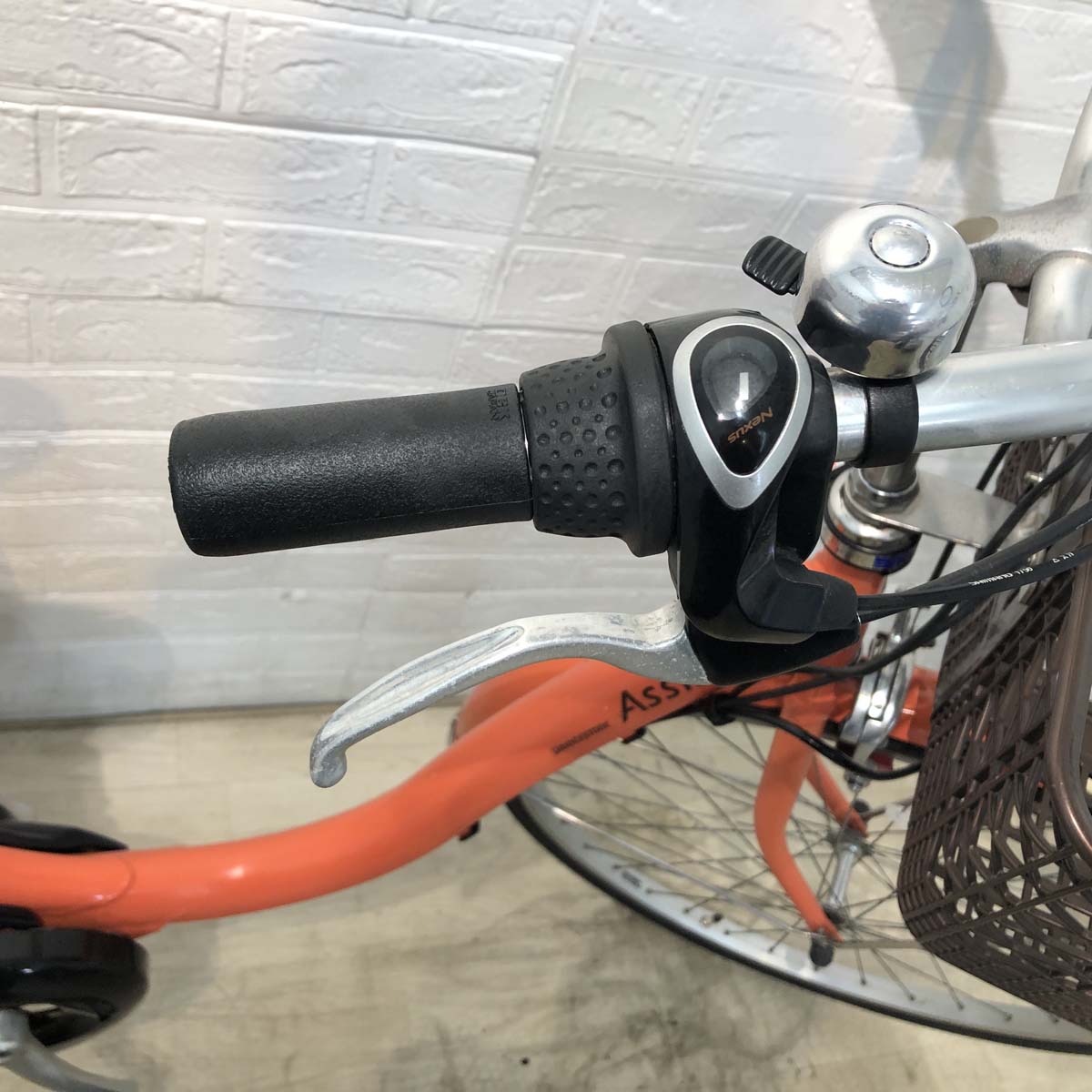 中古電動自転車 ブリヂストン アシスタベーシック オレンジ 26インチ YG033