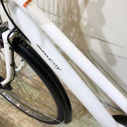 ヤマハ PAS CITY L8 パス シティ L8 ホワイト 27インチ KV088 【中古車】
