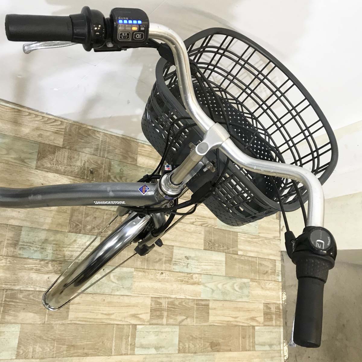 中古電動自転車 ブリヂストン フロンティア シルバー 26インチ KJ105