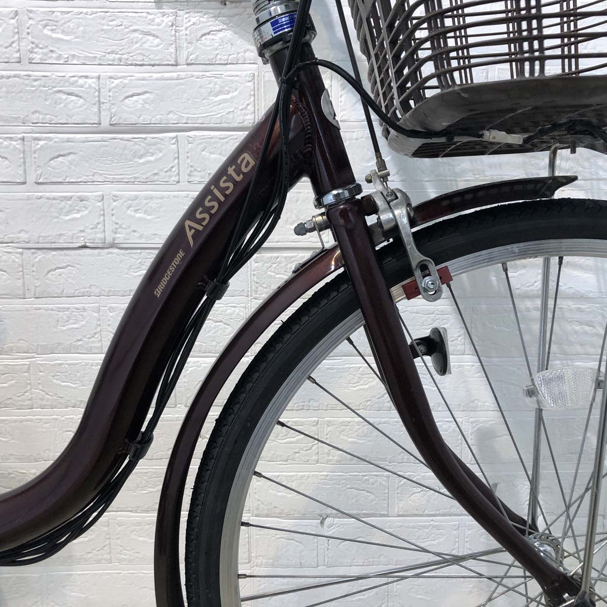 ブリヂストン アシスタベーシック ブラウン 26インチ YG034 【中古車】