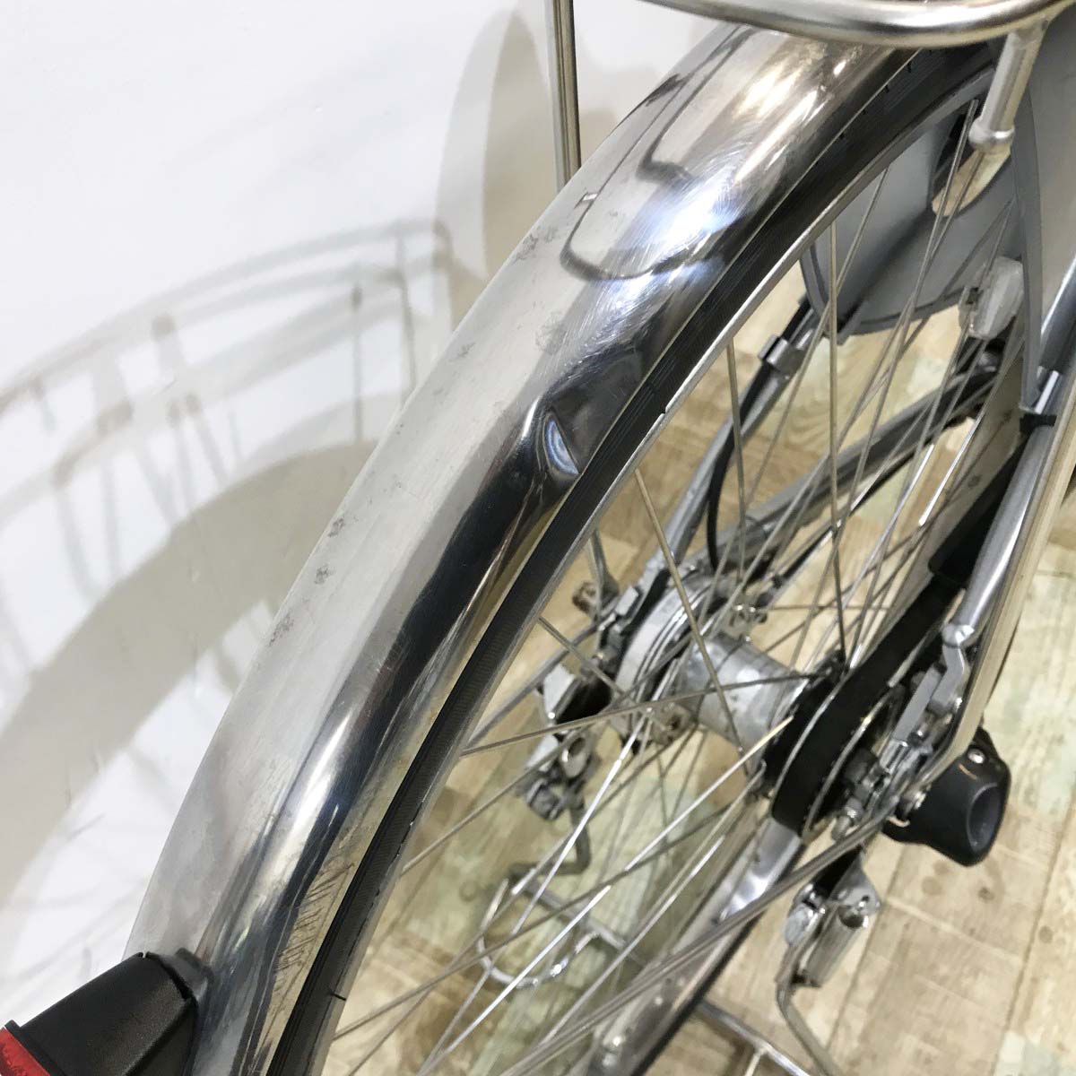中古電動自転車 ブリヂストン フロンティア シルバー 26インチ KJ105