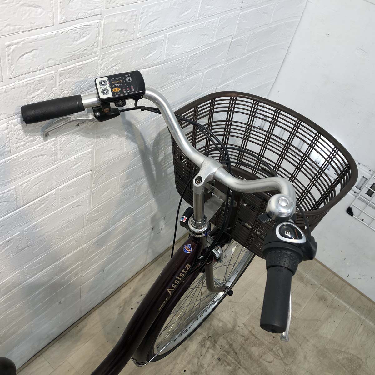 中古電動自転車 ブリヂストン アシスタベーシック ブラウン 26インチ YG034