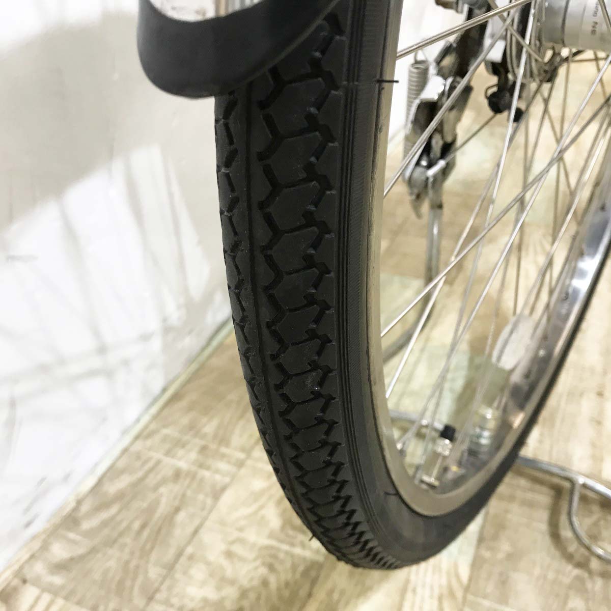 中古電動自転車 ブリヂストン フロンティア シルバー 26インチ KJ105