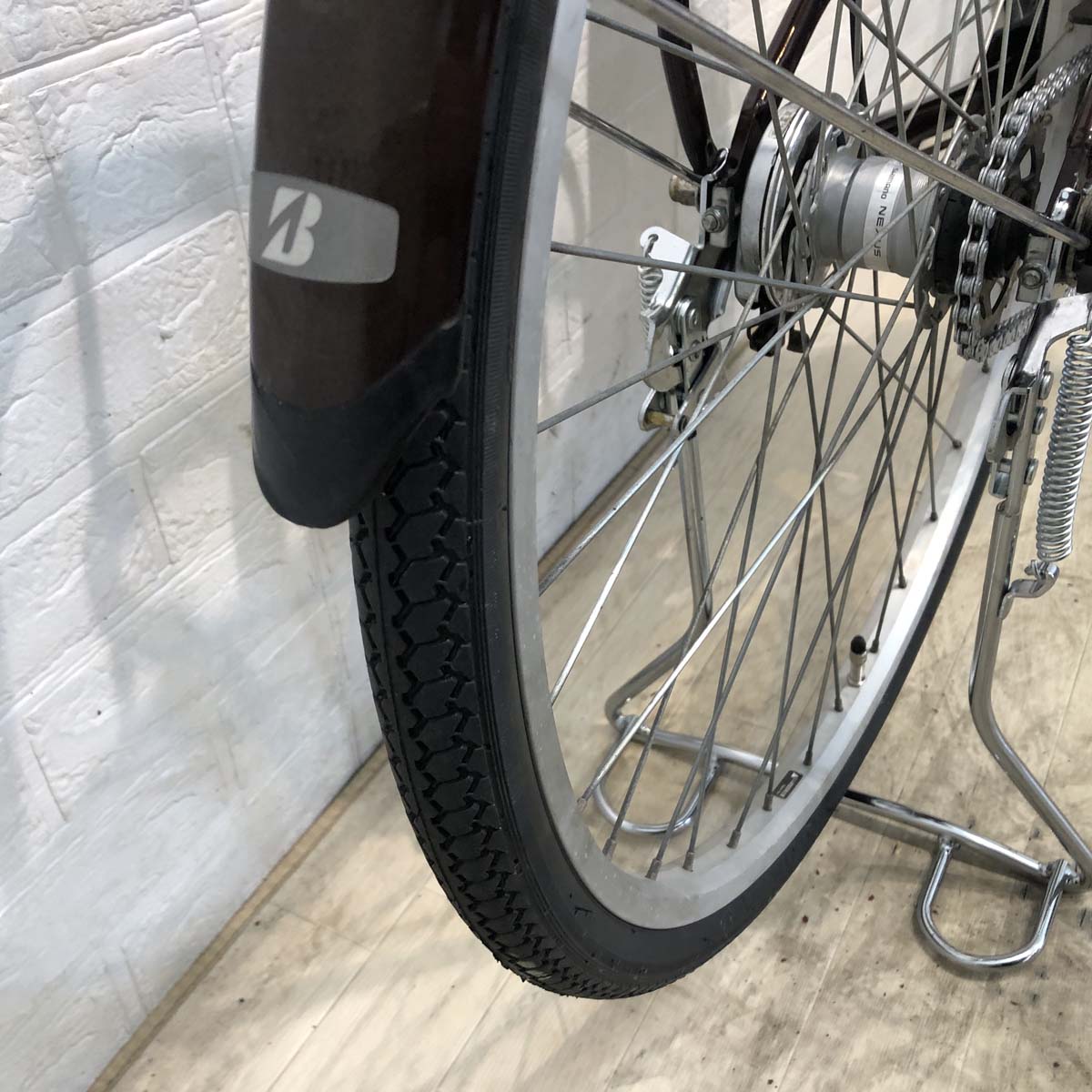 中古電動自転車 ブリヂストン アシスタベーシック ブラウン 26インチ YG034
