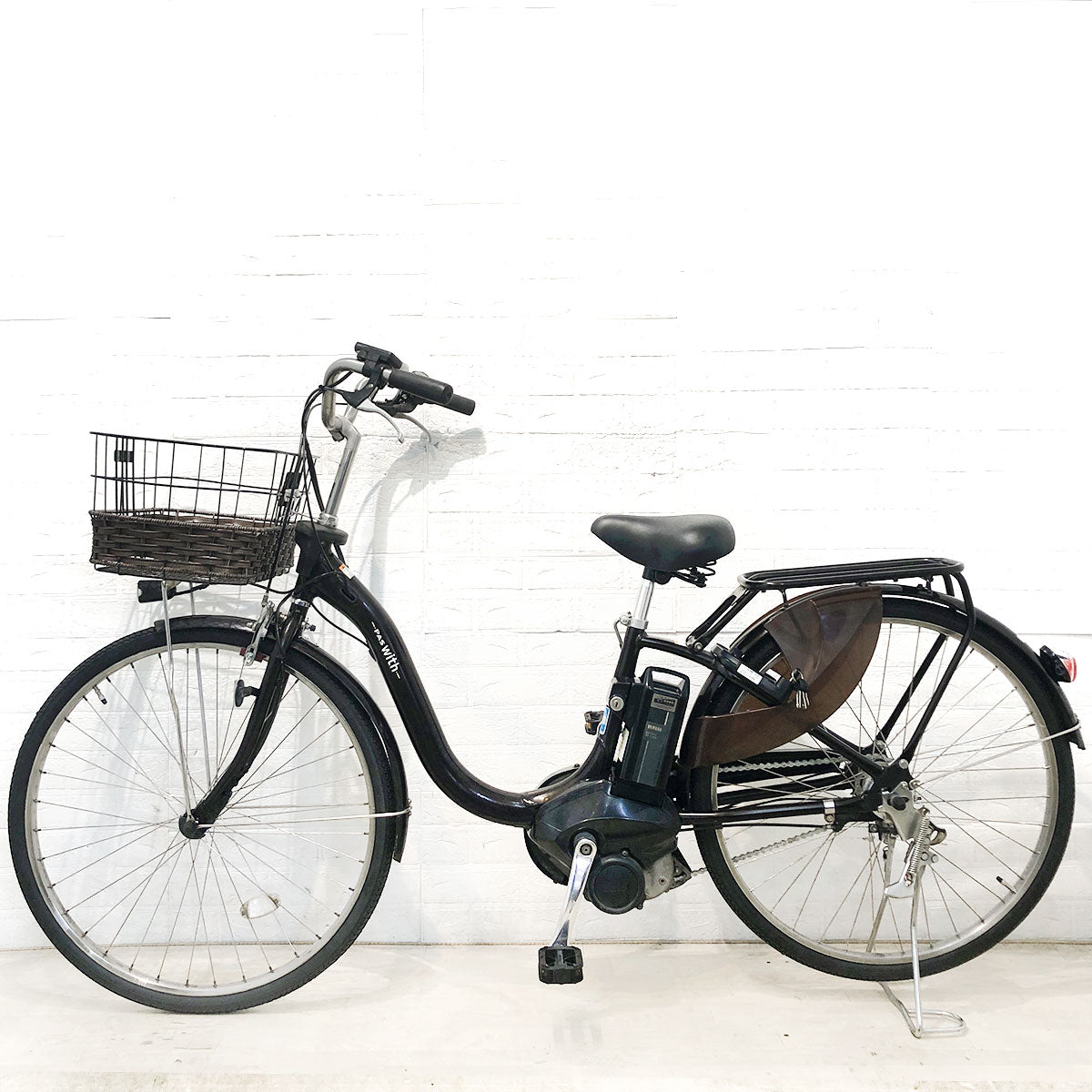 中古電動自転車 ヤマハ PAS ウィズDX ブラウン 26インチ YG036