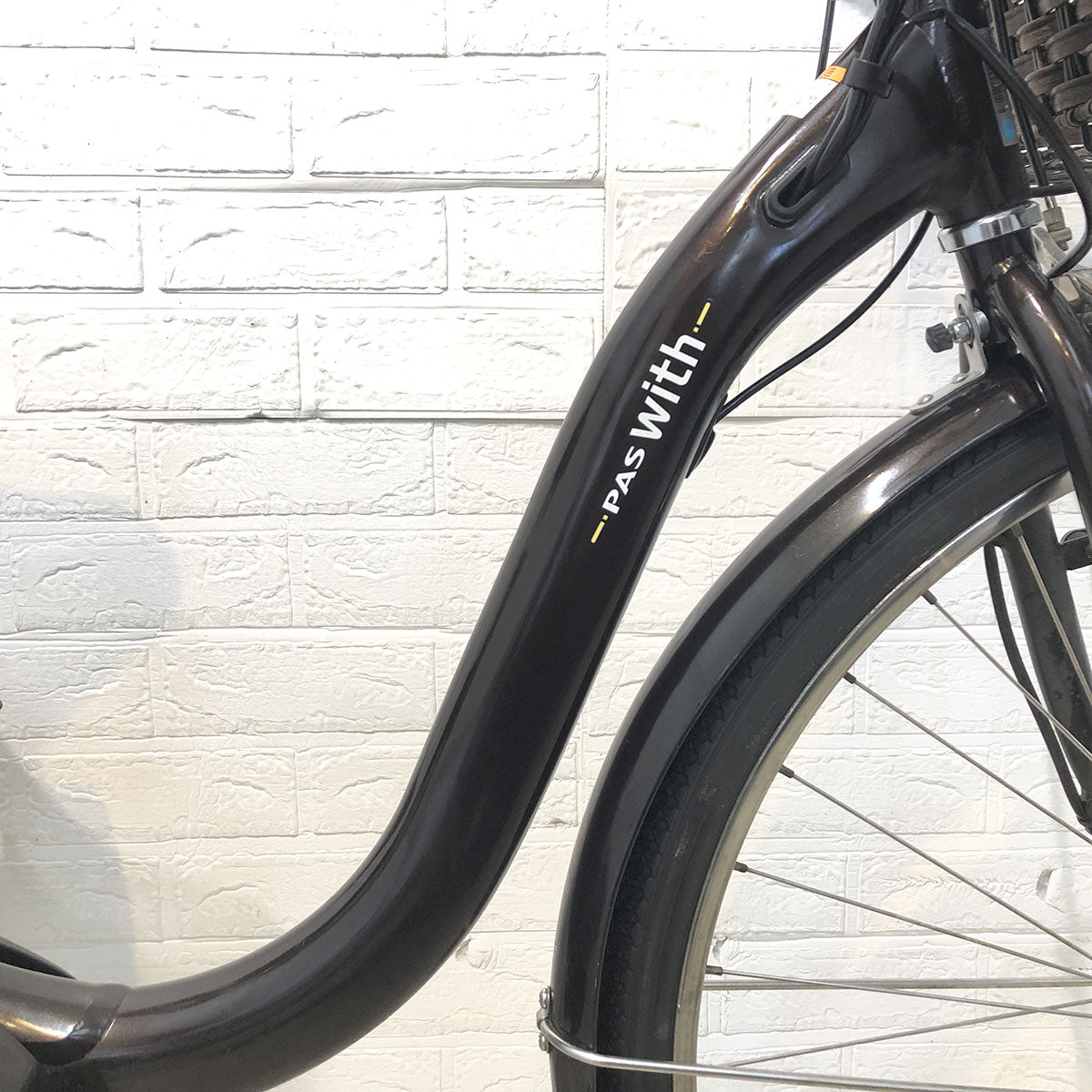 中古電動自転車 ヤマハ PAS ウィズDX ブラウン 26インチ YG036