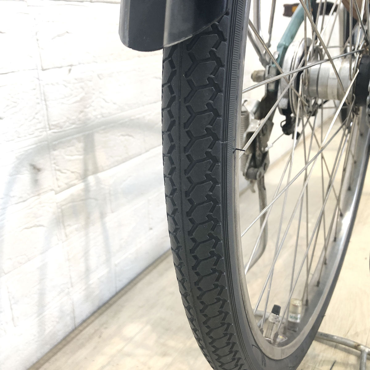 中古電動自転車 ブリヂストン アシスタDX グリーン 26インチ YG037