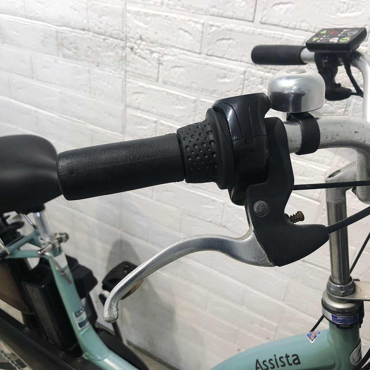 中古電動自転車 ブリヂストン アシスタDX グリーン 26インチ YG037