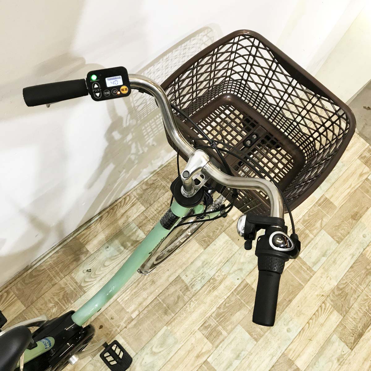 中古電動自転車 パナソニック ビビDX グリーン 26インチ KJ109