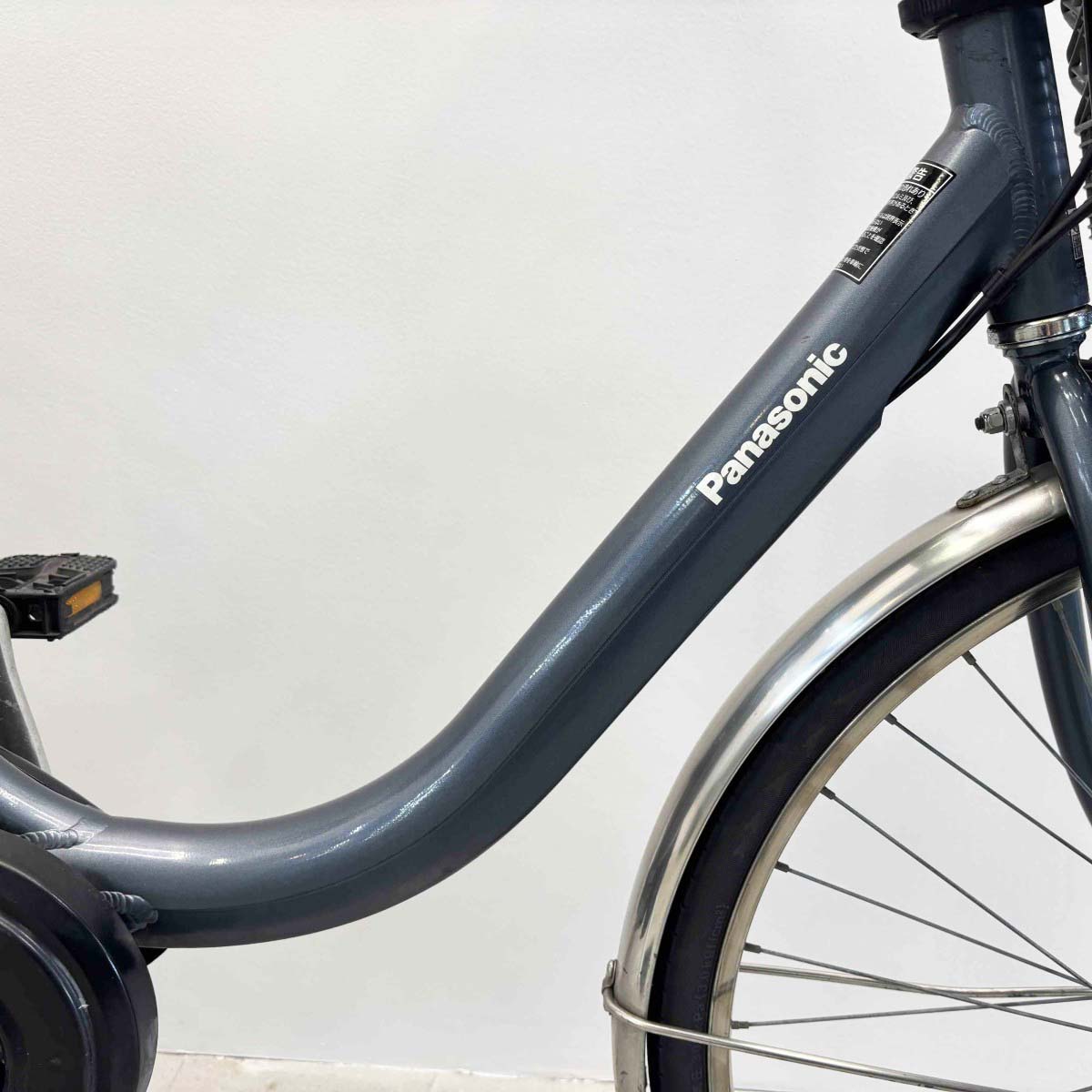 中古電動自転車 パナソニック ビビYX グレー 24インチ YJ058