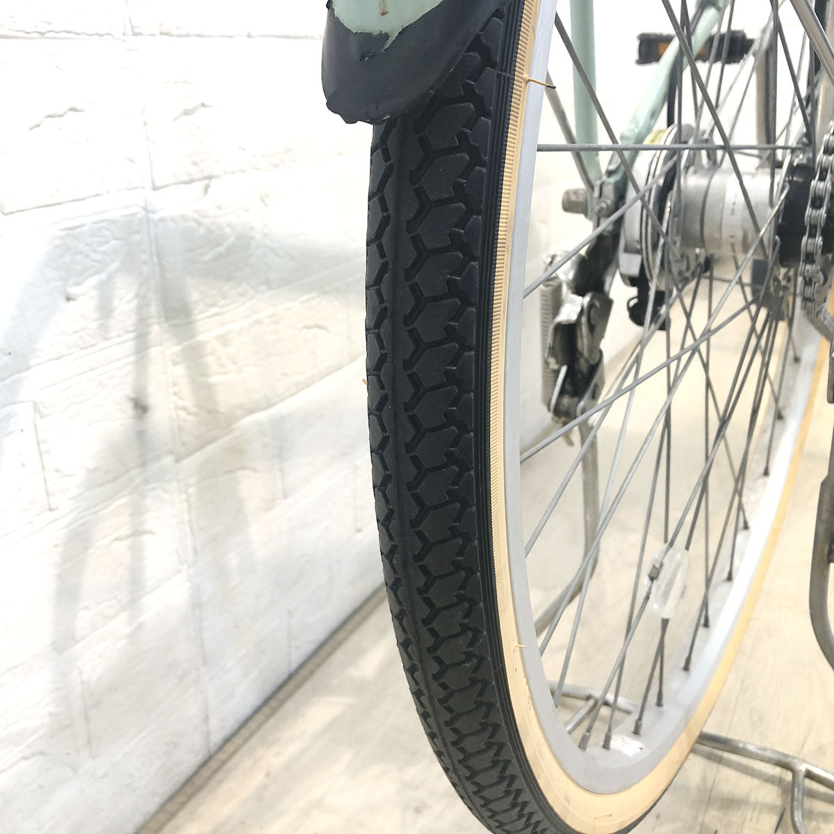 中古電動自転車 ブリヂストン アシスタプリマ グリーン 26インチ YG039