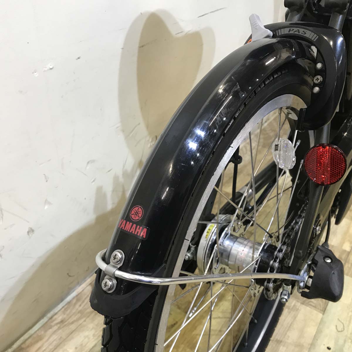 中古電動自転車 ヤマハ PAS CITY C パス シティ C カーキ 20インチ KF037