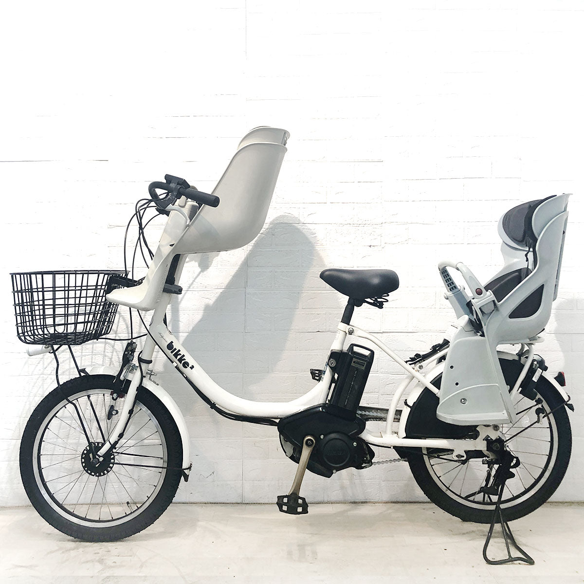 中古電動自転車 ブリヂストン ビッケ2e ホワイト 20インチ YG040