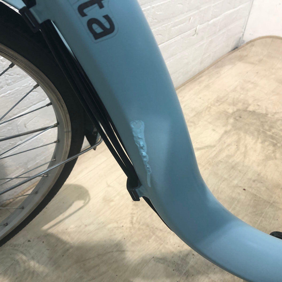 中古電動自転車 新品バッテリー ブリヂストン アシスタ ベーシック ブルー 26インチ YA122