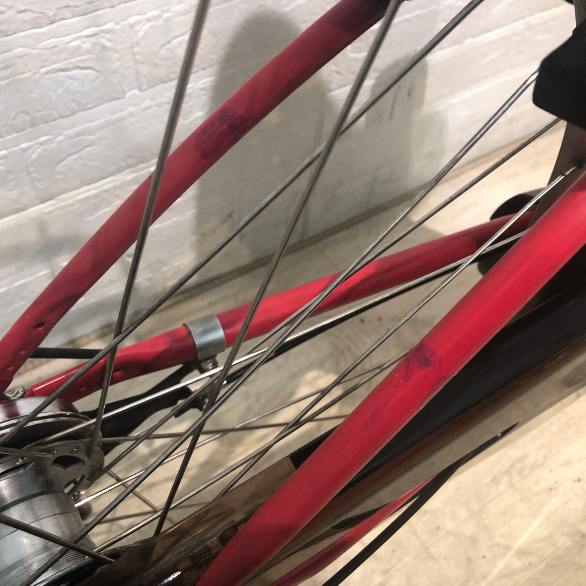 中古電動自転車 パナソニック ビビ DX レッド 26インチ YA123