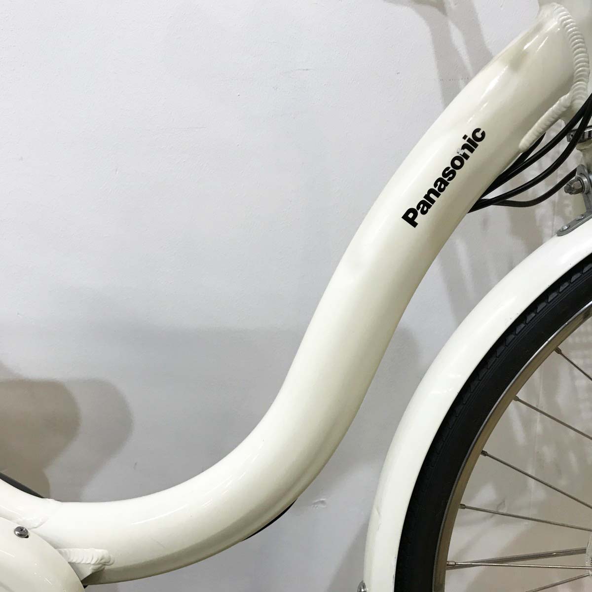 中古電動自転車 パナソニック ティモL ホワイト 26インチ KJ112