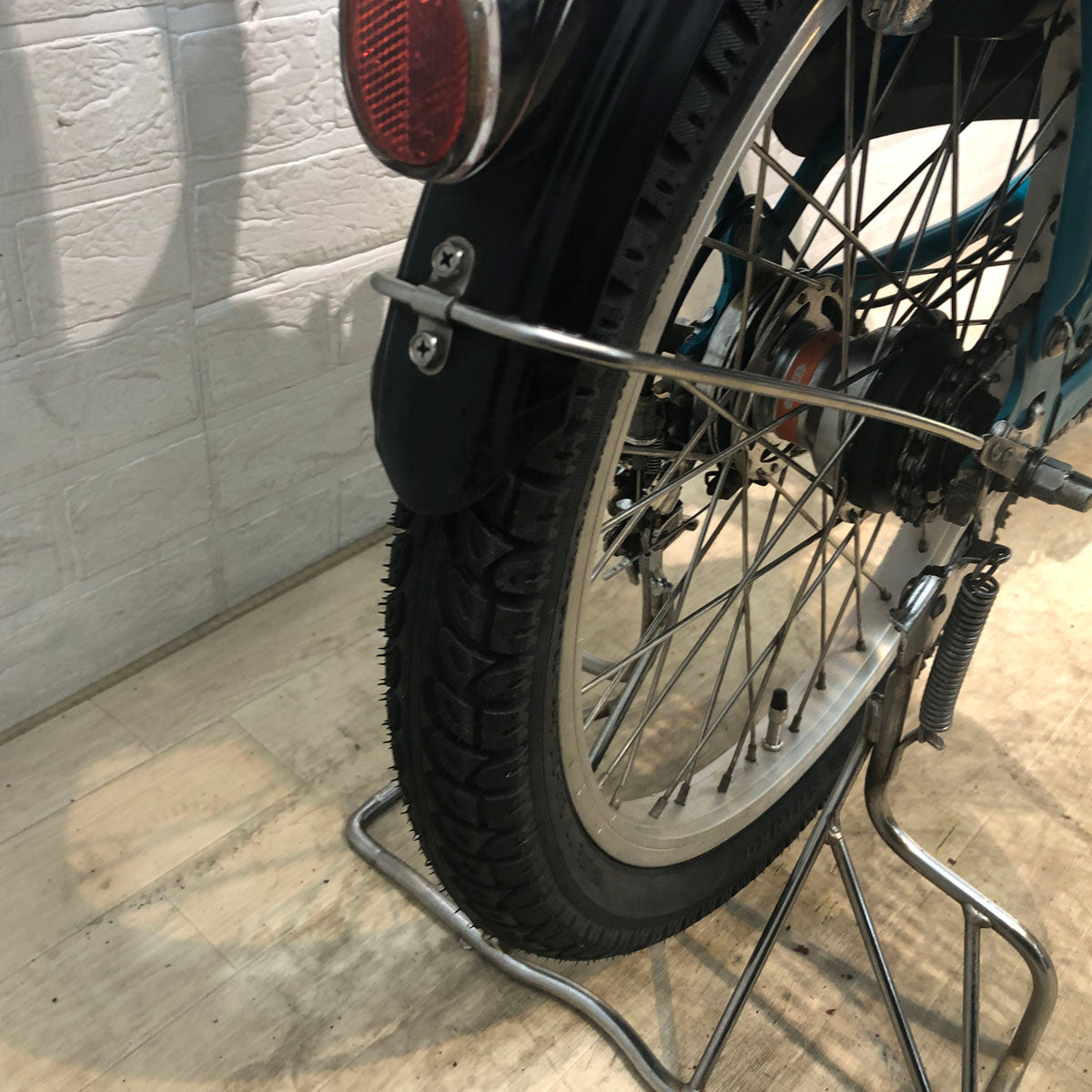 中古電動自転車 新品バッテリー パナソニック ギュット ミニ DX ブルー