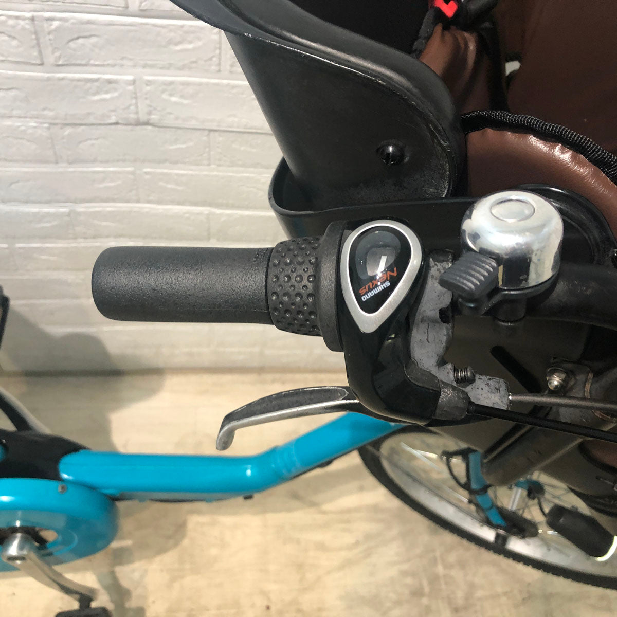 中古電動自転車 新品バッテリー パナソニック ギュット ミニ DX ブルー