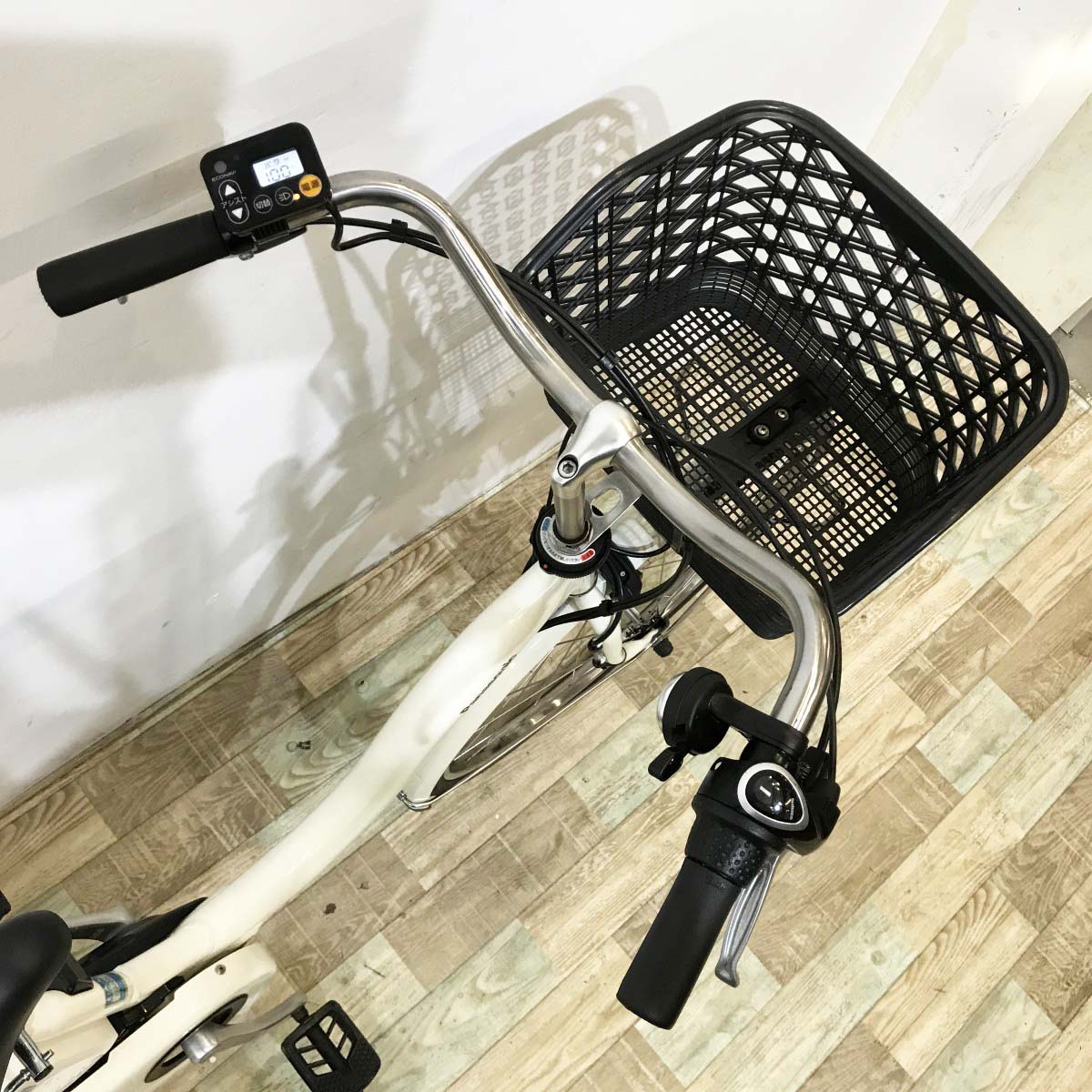 中古電動自転車 パナソニック ティモL ホワイト 26インチ KJ112
