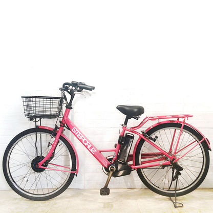 ブリヂストン ステップクルーズ e ピンク 26インチ YB001 【中古車】