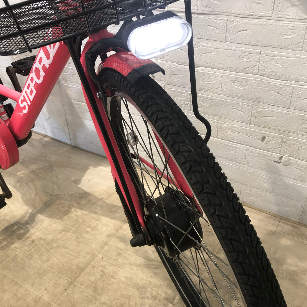 中古電動自転車 ブリヂストン ステップクルーズ e ピンク 26インチ YB001