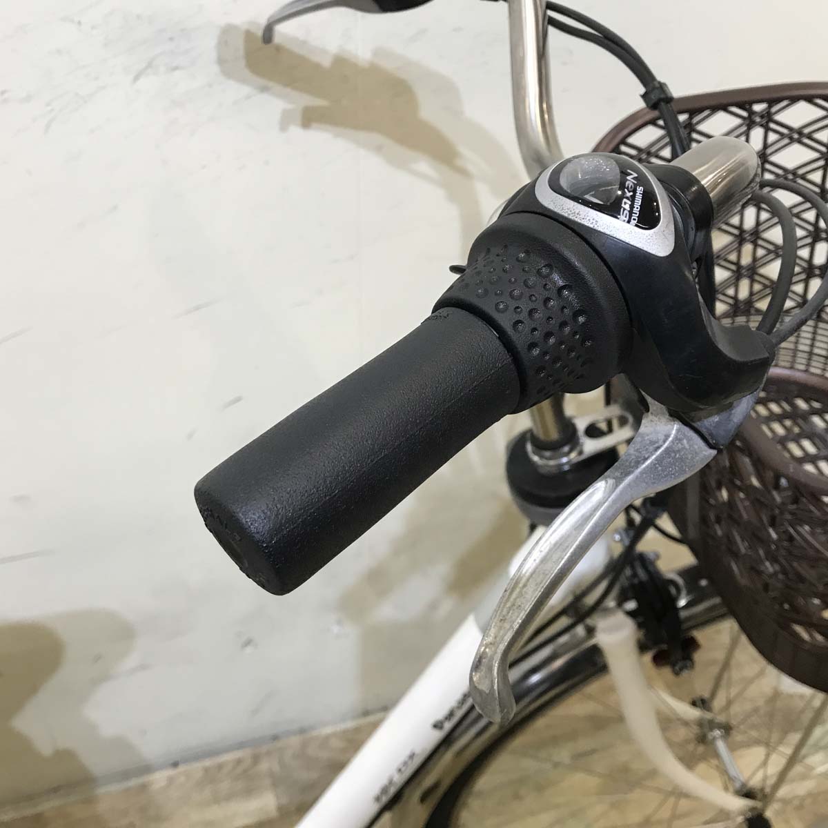中古電動自転車 パナソニック ビビ DX ホワイト 26インチ KF040