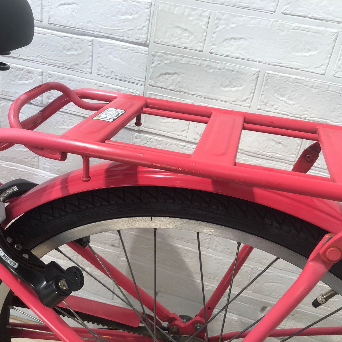 中古電動自転車 ブリヂストン ステップクルーズ e ピンク 26インチ YB001