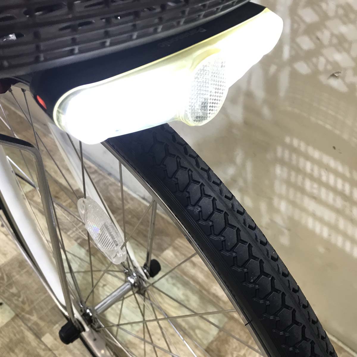 中古電動自転車 パナソニック ビビ DX ホワイト 26インチ KF040
