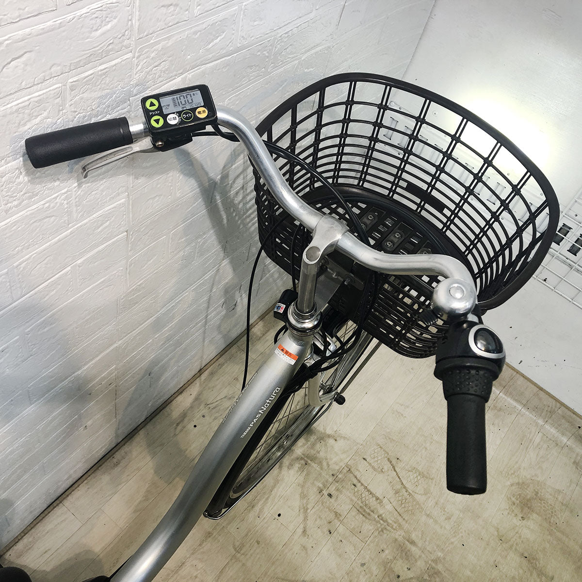 中古電動自転車 ヤマハ PAS ナチュラ スーパー シルバー 26インチ YG043