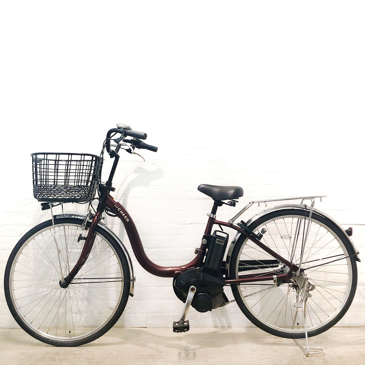 ヤマハ PAS Cheer パス チア ワインレッド 26インチ YU033  【中古車】