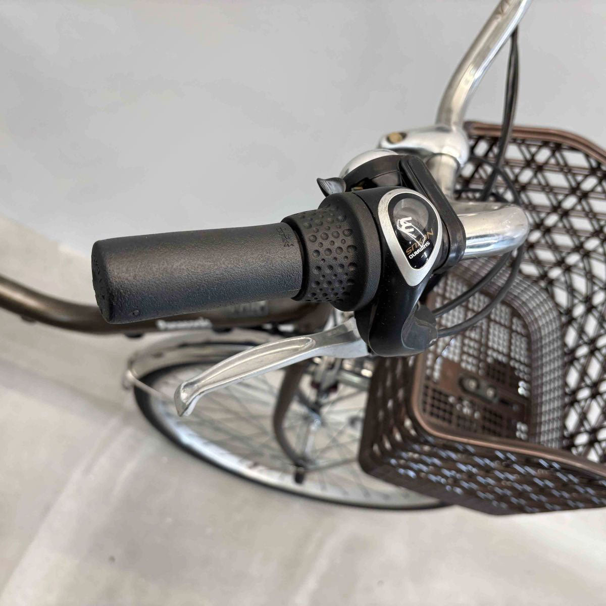 中古電動自転車 パナソニック ビビTX ブラウン 24インチ YJ063