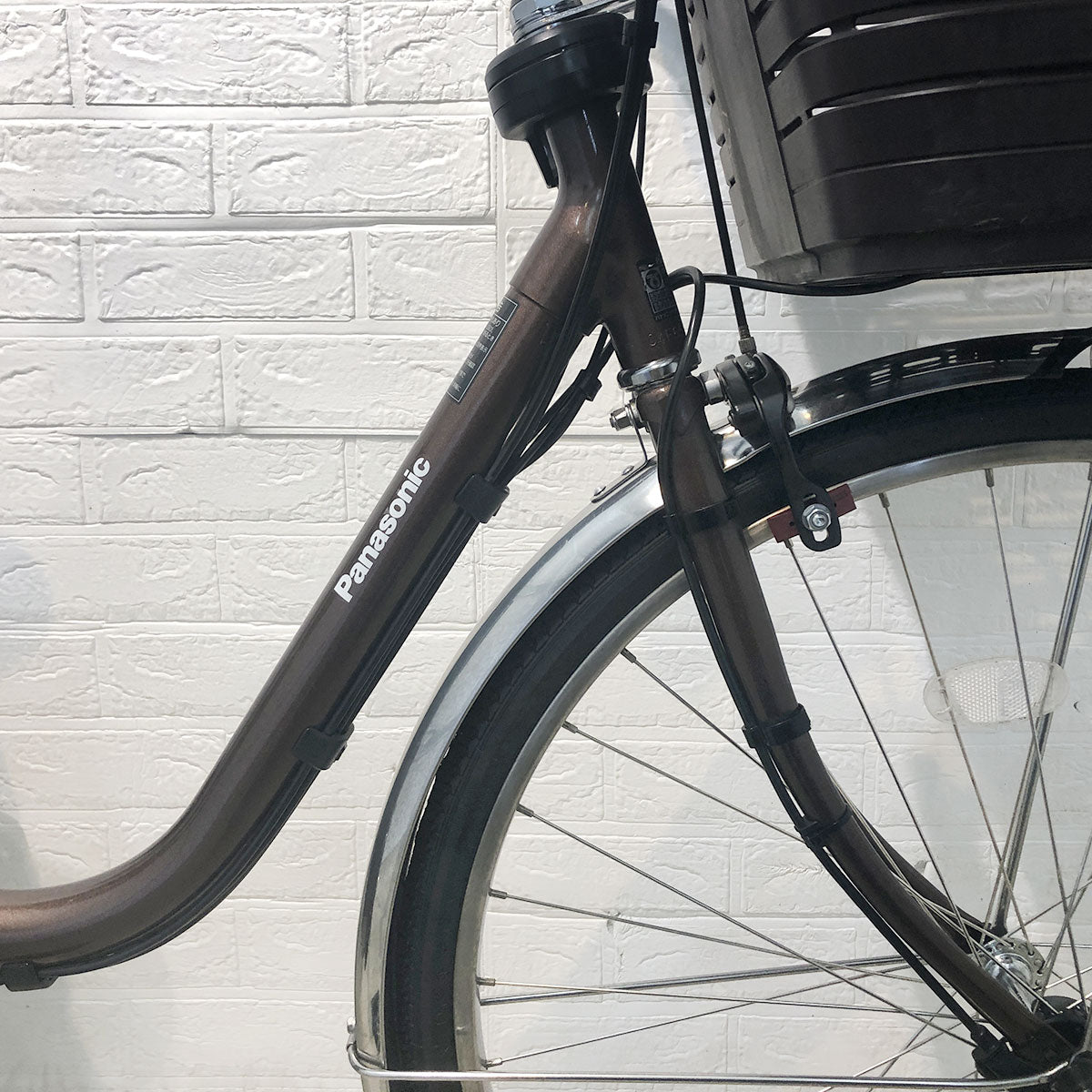 中古電動自転車 パナソニック ビビDX ブラウン 26インチ YG044