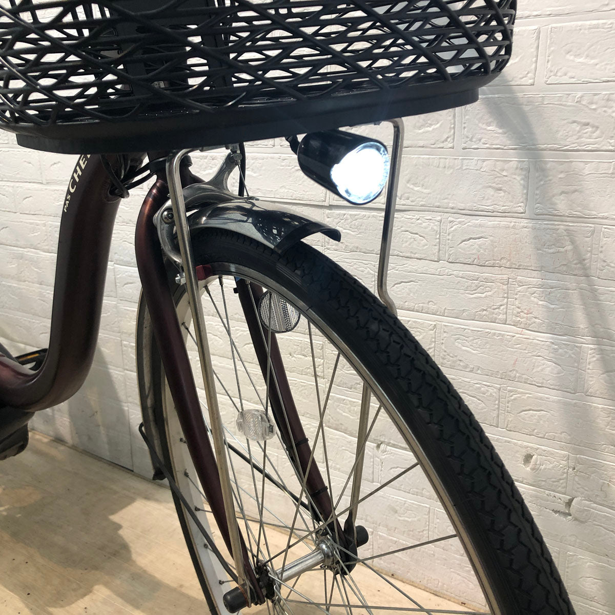 ヤマハ PAS Cheer パス チア ワインレッド 26インチ YU033  【中古車】