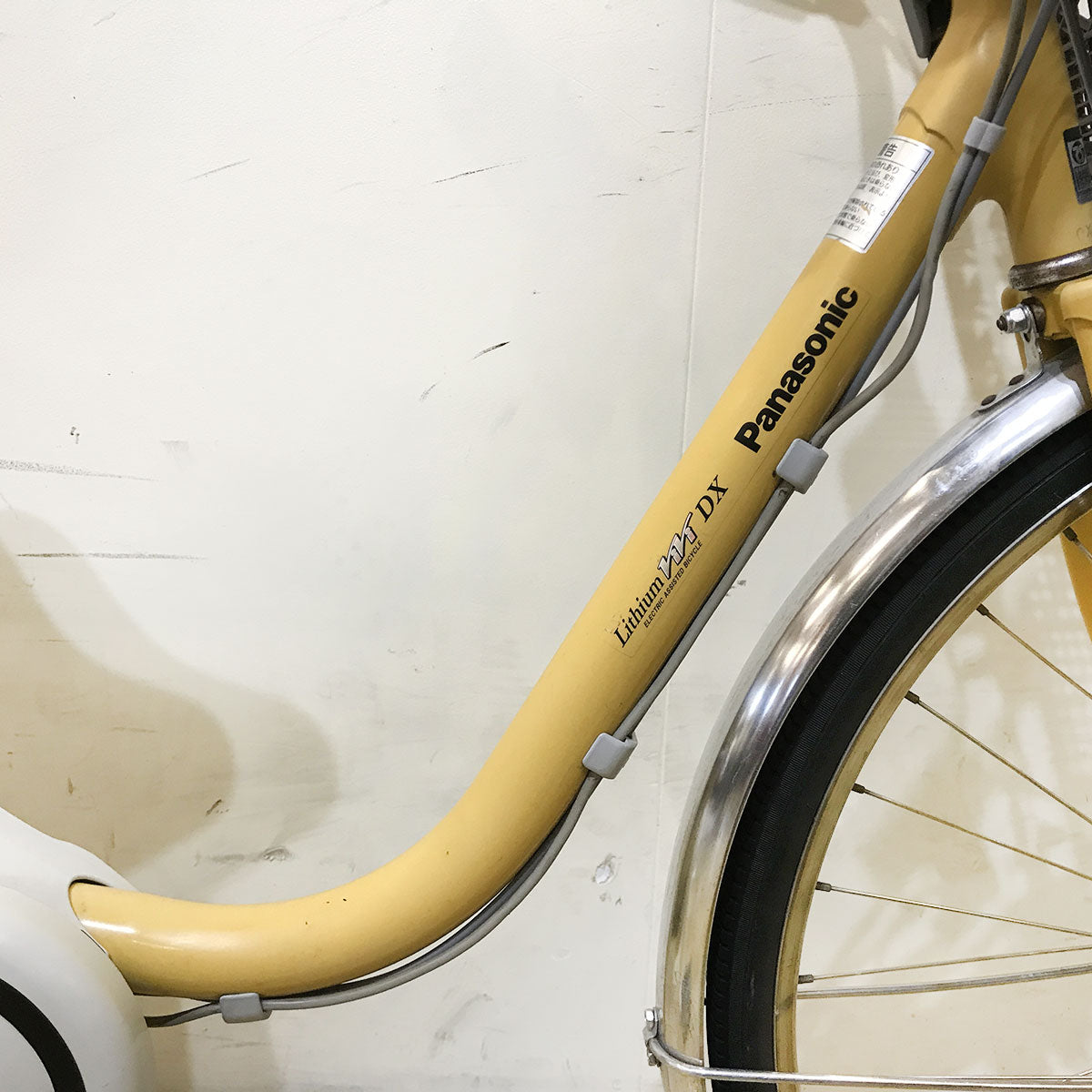 中古電動自転車 パナソニック ビビ DX イエロー 26インチ KF042