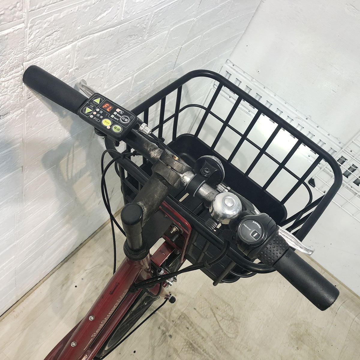 中古電動自転車 ブリヂストン リアルストリームミニ レッド 20インチ YG045