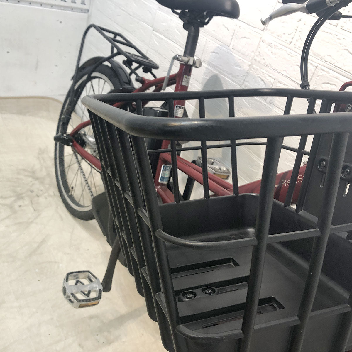 中古電動自転車 ブリヂストン リアルストリームミニ レッド 20インチ YG045