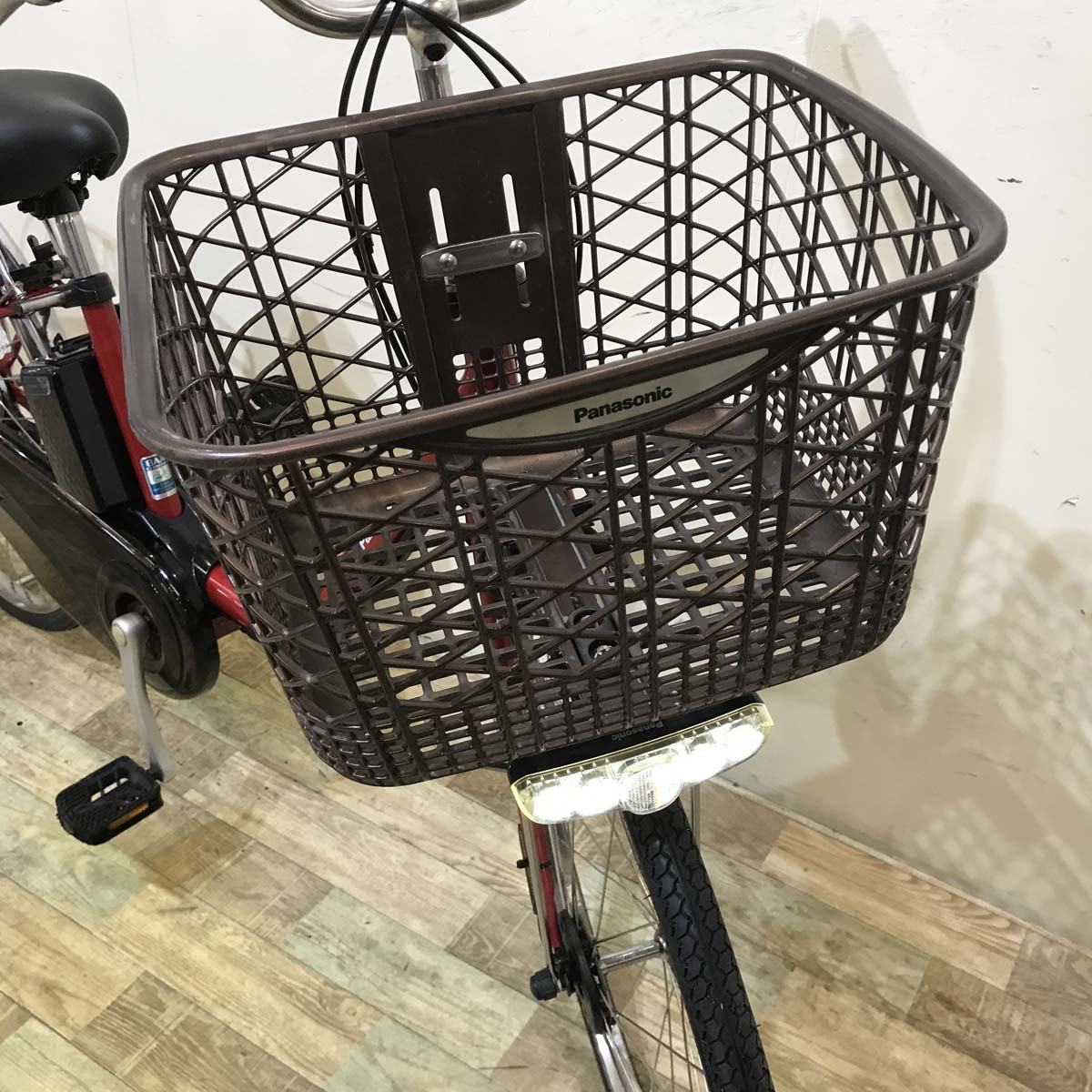 中古電動自転車 パナソニック ビビ DX レッド 26インチ KA015