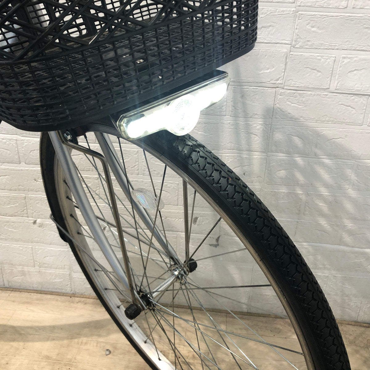 中古電動自転車 パナソニック ビビ SX シルバー 26インチ YB005