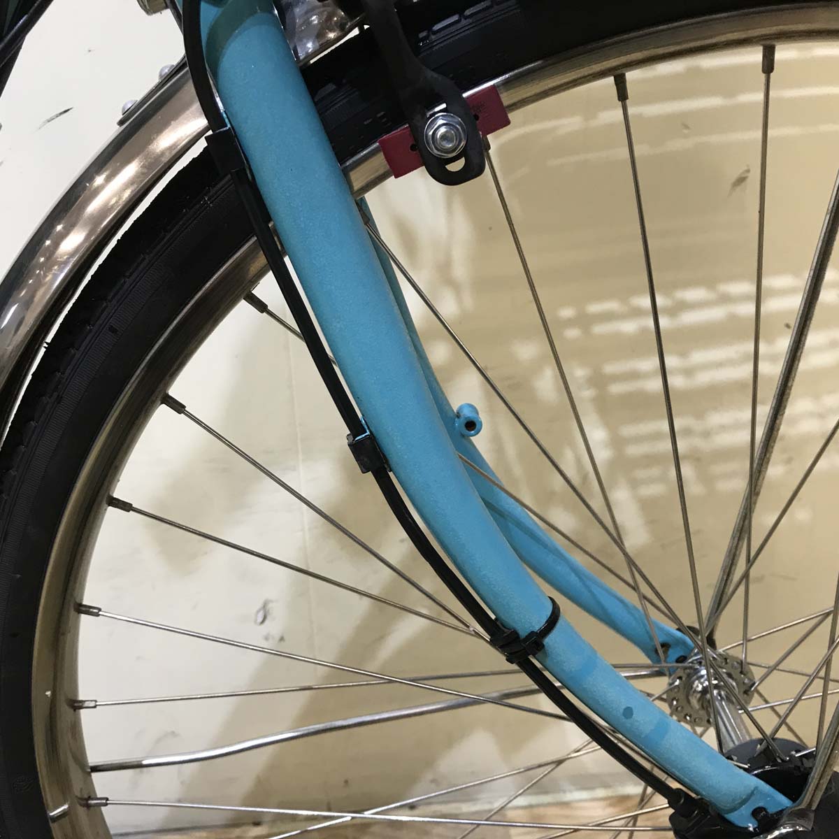 中古電動自転車 パナソニック ビビ DX ブルー 26インチ KA016