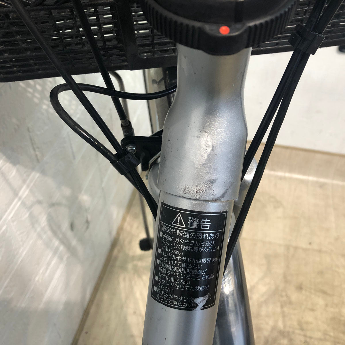 中古電動自転車 パナソニック ビビ SX シルバー 26インチ YB005