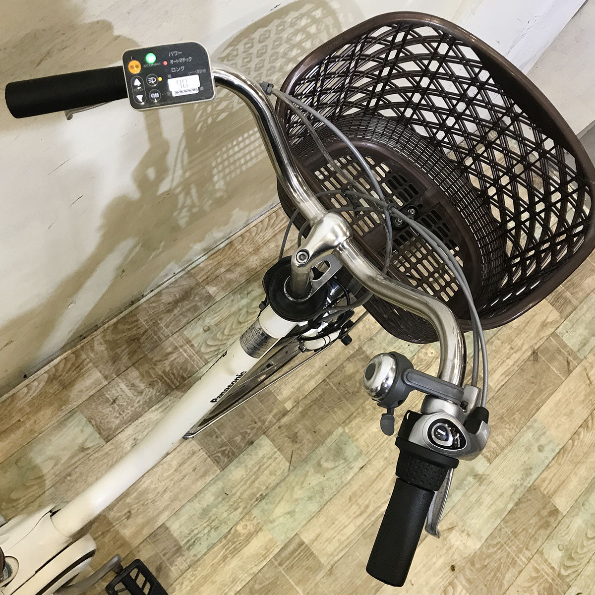 中古電動自転車 パナソニック ビビ DX ホワイト 26インチ KF043 