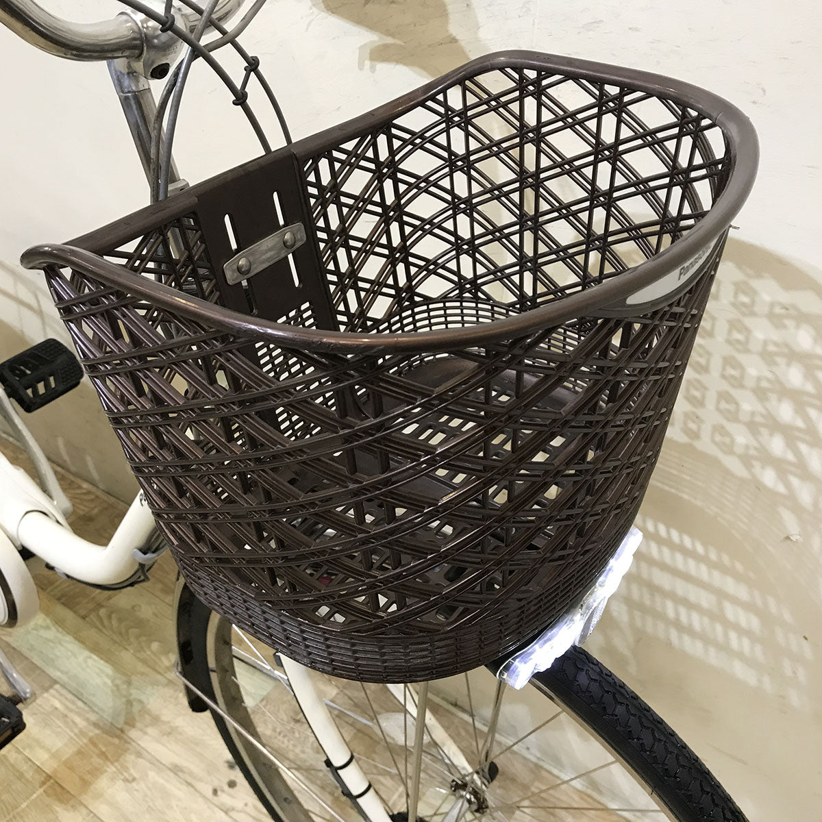 中古電動自転車 パナソニック ビビ DX ホワイト 26インチ KF043 