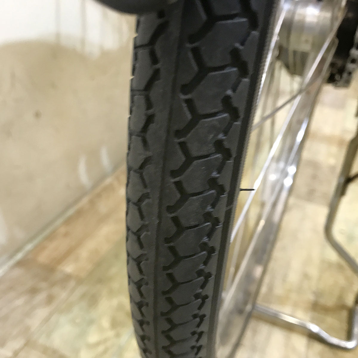中古電動自転車 パナソニック ビビ DX ホワイト 26インチ KF043 