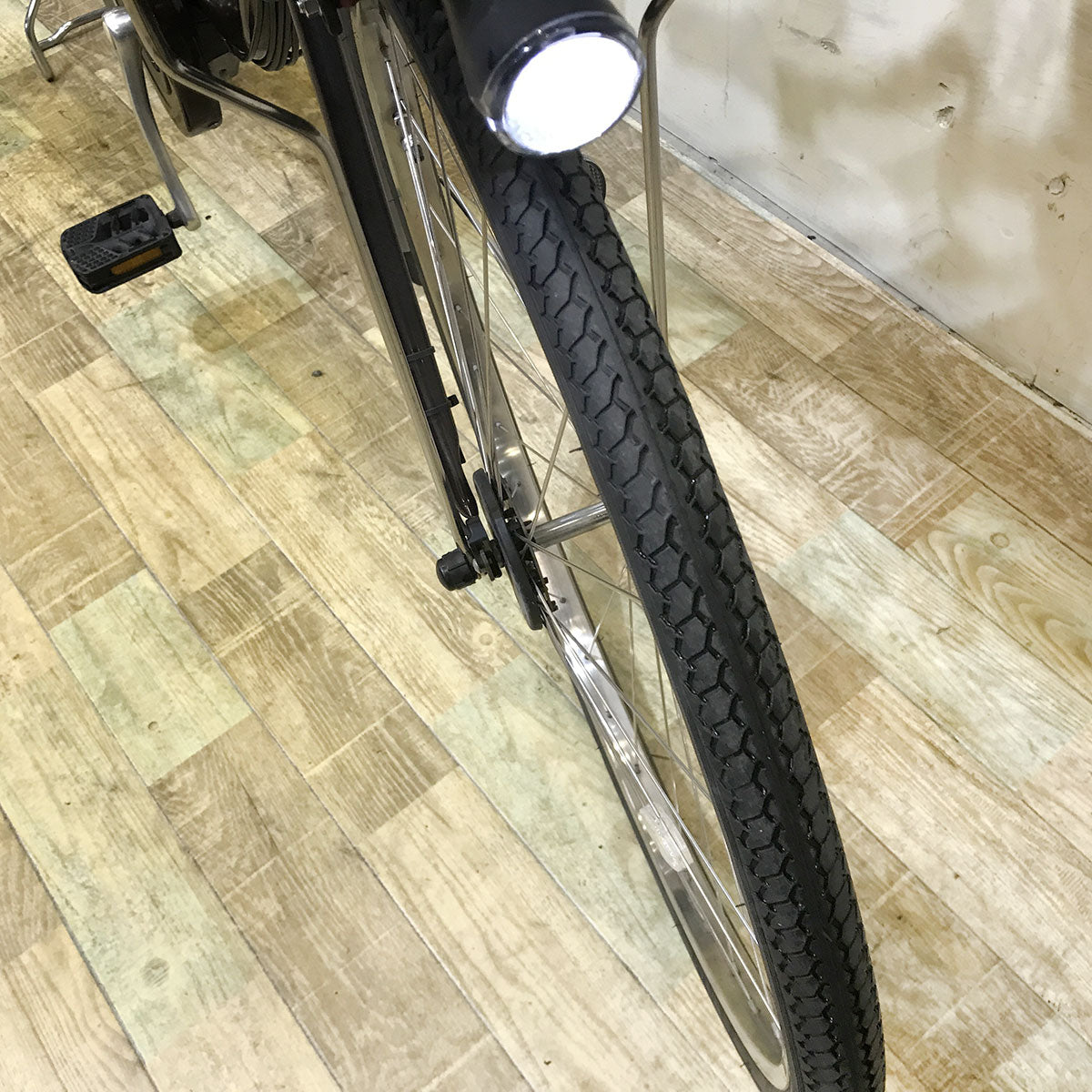 中古電動自転車 パナソニック ビビ スタイル DX ブラウン 26インチ KF044