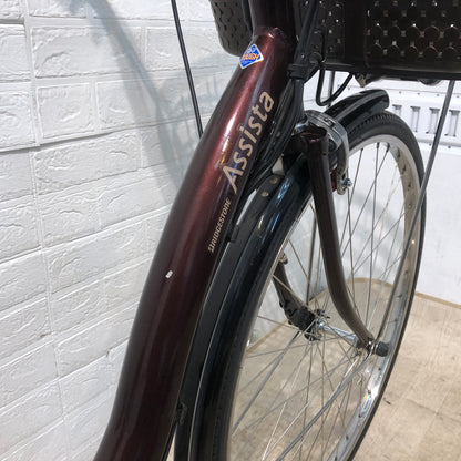 ブリヂストン アシスタ DX ブラウン 26インチ YP028 【中古車】