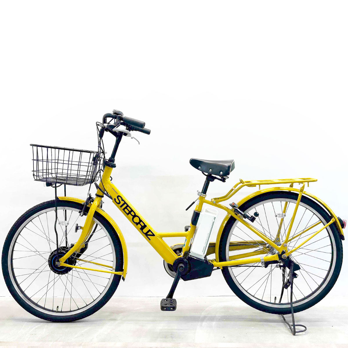 中古電動自転車 ブリヂストン ステップクルーズe イエロー 26インチ YJ068